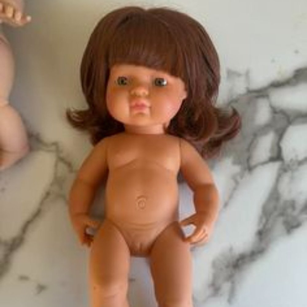 Miniland Red haired girl doll